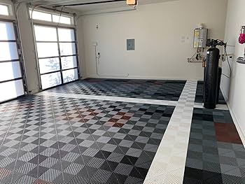 Swisstrax Ribtrax PRO Interlocking Garage Floor Tiles, 15.75