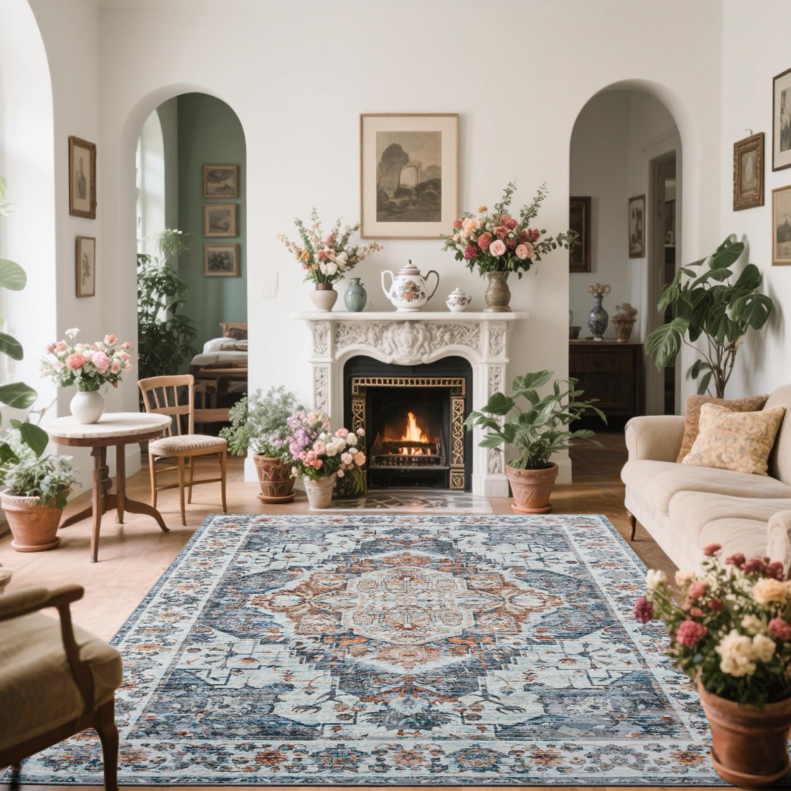 Amazon.com: Noahas Area Rugs for Living Room，6x9 Machine Washable