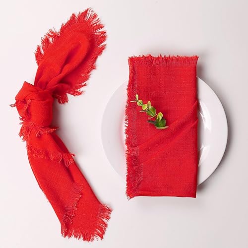 Miniatura 4 de Kalopro Juego de 8 servilletas de lino elegantes y duraderas para bodas, ocasiones especiales y uso diario, tela suave y absorbente, lavable a