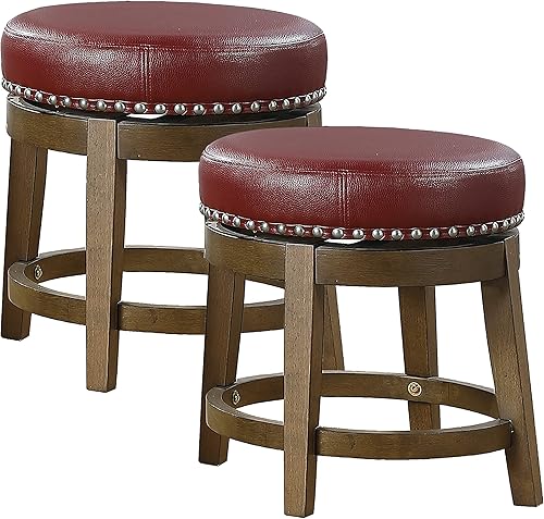 Miniatura 13 de Lexicon Blueridge Taburete giratorio de altura de mostrador (juego de 2), 25" SH, gris Gris,Marrón,Verde,Negro -,Rojo -