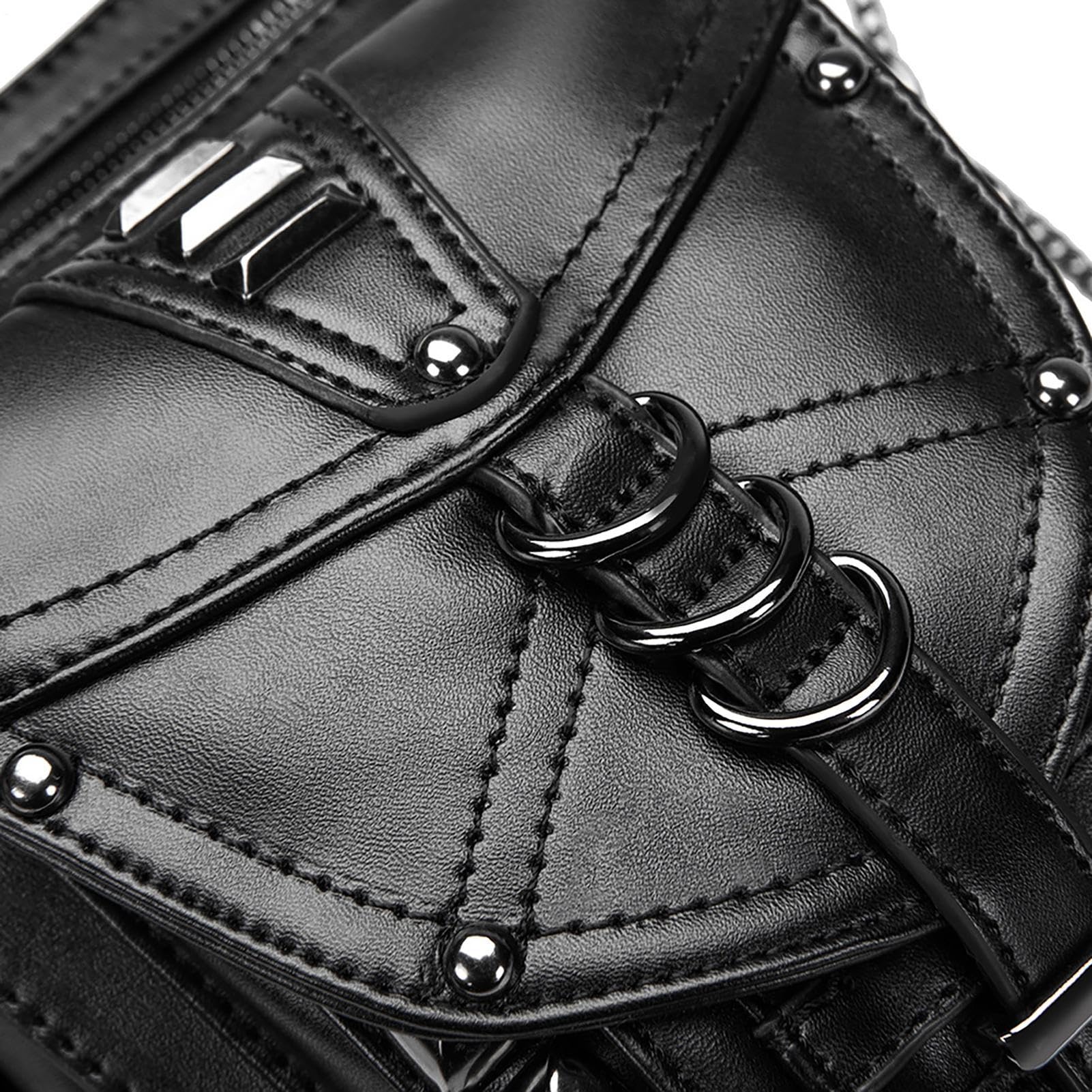 - Borsa a Renaissance Drop, Steampunk in pelle | PU, Retrò Punk impermeabili da donna | Festival all'aperto, cosplay, streetwear, avventura, dail