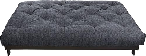 Miniatura 4 de Trupedic x Mozaic - Colchón de futón de tamaño completo de 8 pulgadas (marco no incluido), textura azul gris