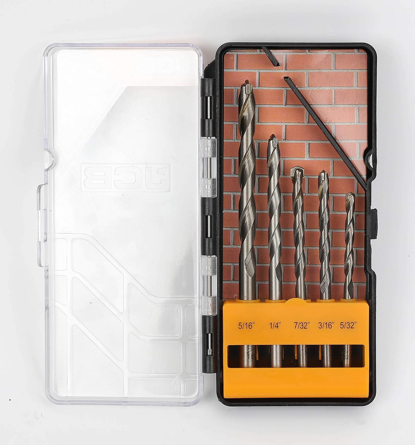 JCB Tools 5 Piece Masonry Drill Bit Set Hard Surface Application