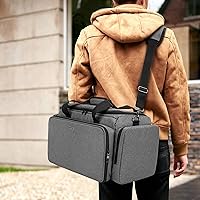 Vista 7 de BAFASO Bolsa de peluquería de gran capacidad con divisores ajustables, estuche de peluquería de viaje con capacidad para varias herramientas