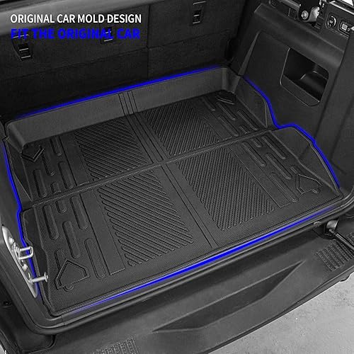 Miniatura 3 de Rongtaod Compatible con Ford Bronco 2021 2022 2023, revestimiento de carga de 4 puertas TPE para todo tipo de clima para accesorios Bronco (tapete