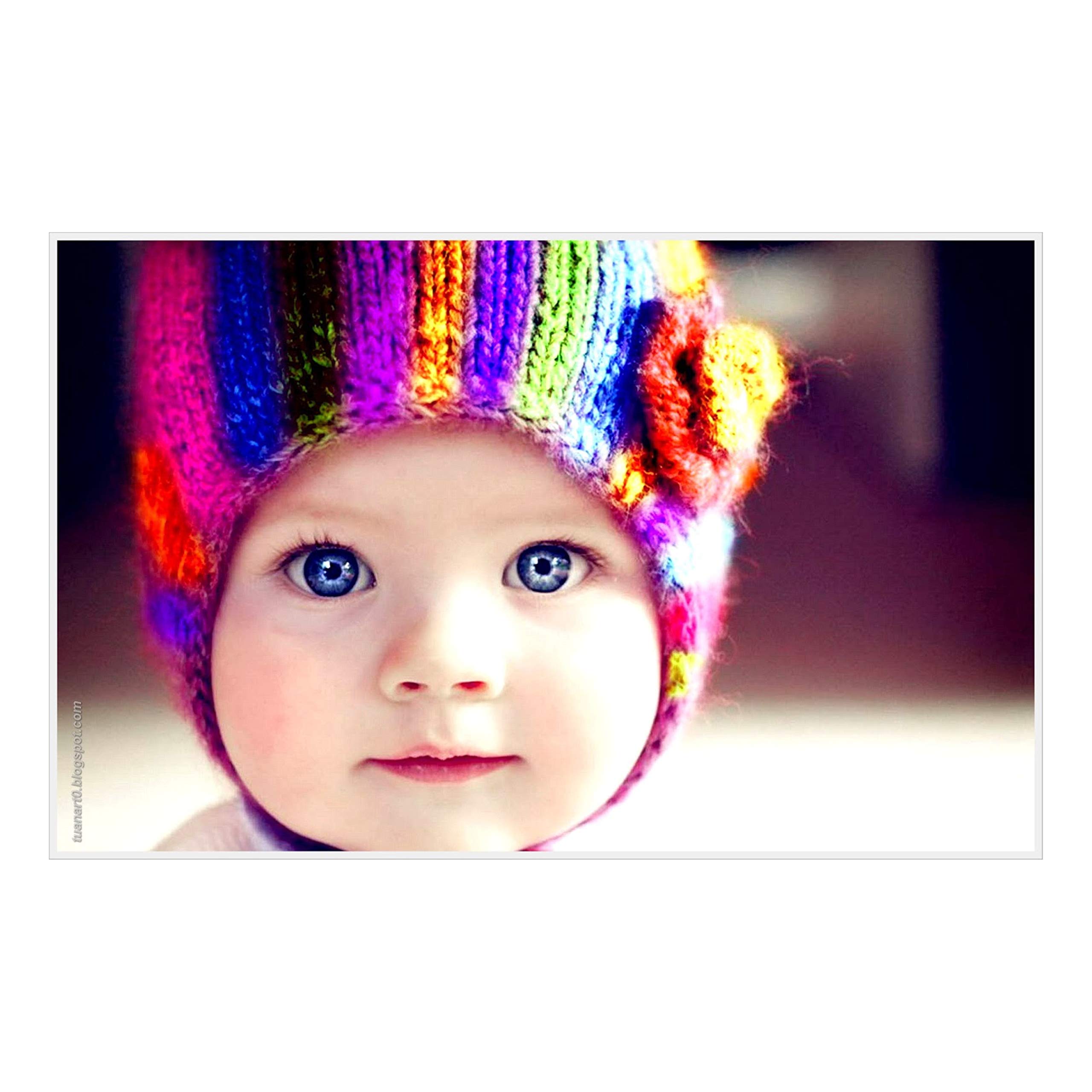 PRINTELLIGENT Baby Poster for Room, Collection of Cute Babies boy and Girl, Toddlers, Kids Images and Wall Posters Multi Color