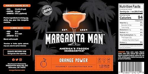 Miniatura 12 de Margarita Man Concentrado de mezcla de margarita de fresa y daiquiri Botella de 64 onzas, hace 56 bebidas Granizado de fresa Barras