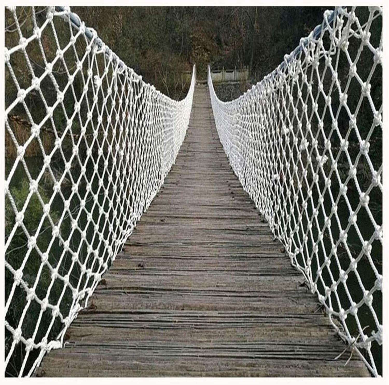 Protective White Protective Net Cargo Net for Balcony Banister Stair Rail, Indoor Safety Net for Kids Pets Garden Plant Netting Playground Fence Net (Size : 3x8M(10X26FT))