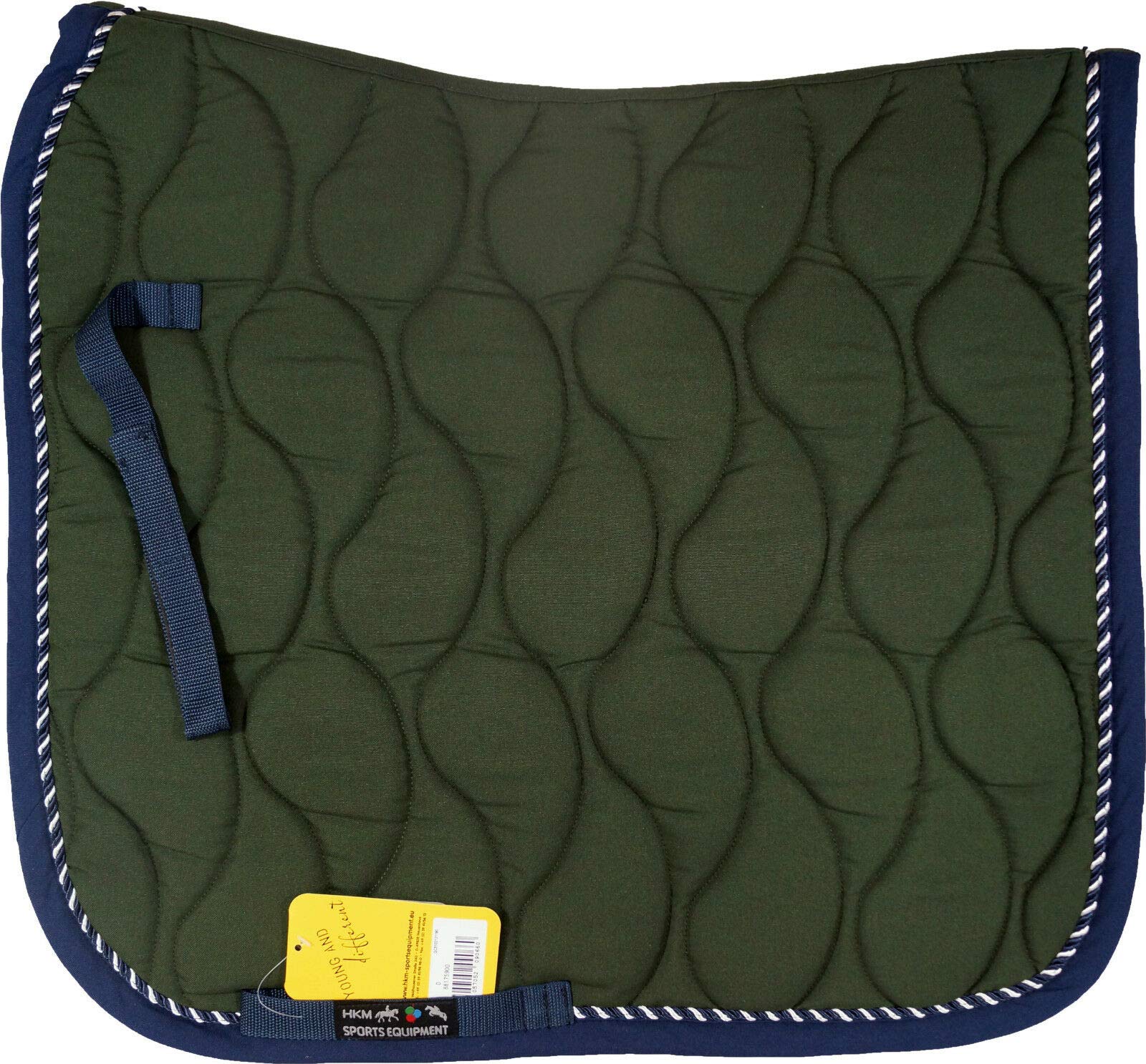 Tapis de selle HKM Porto de qualité supérieure coloris vert forêt