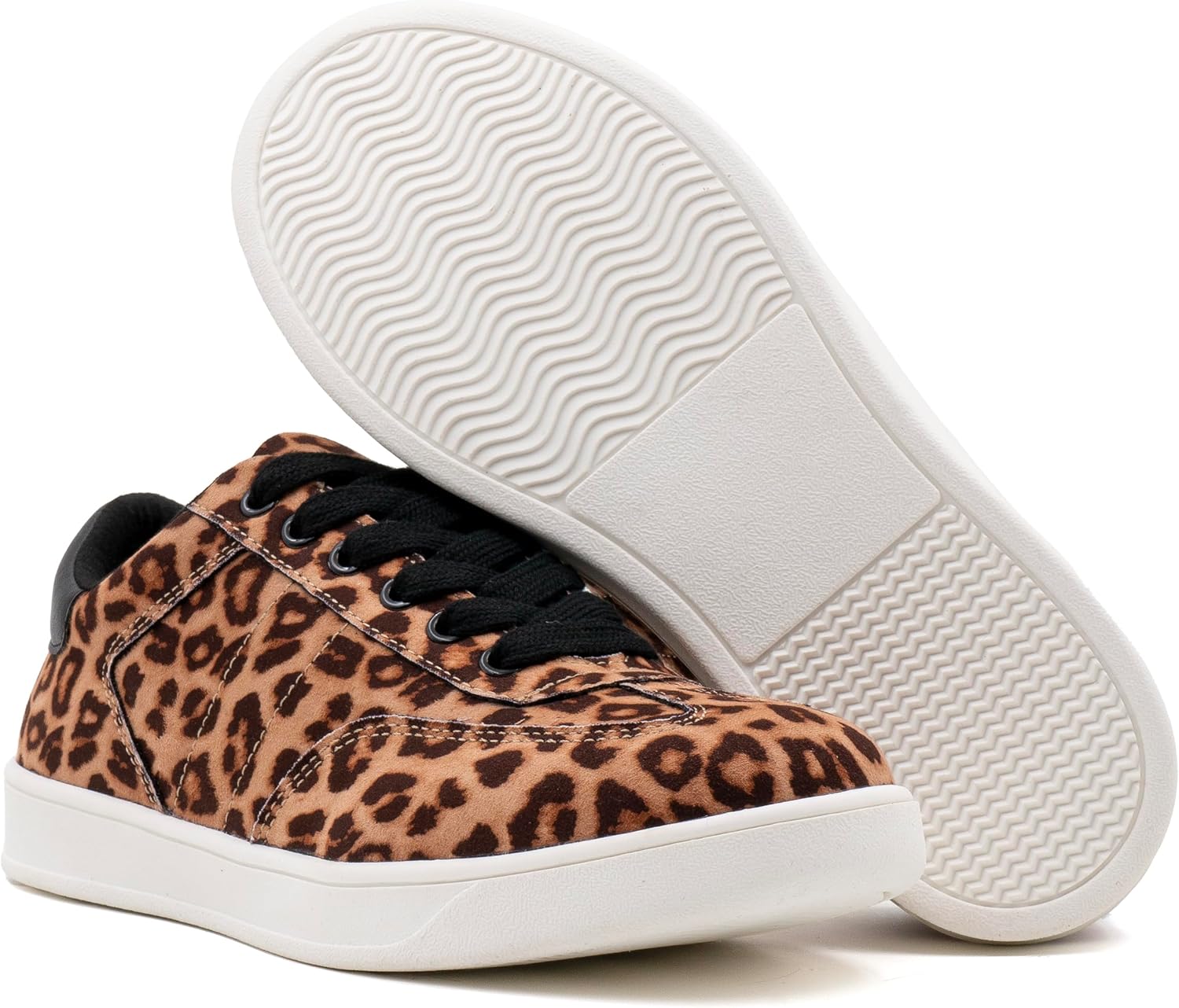 Women's Lace Up Trendy Sneaker Classic Fashion Low Top Walking Shoes - Picture 30 of 109