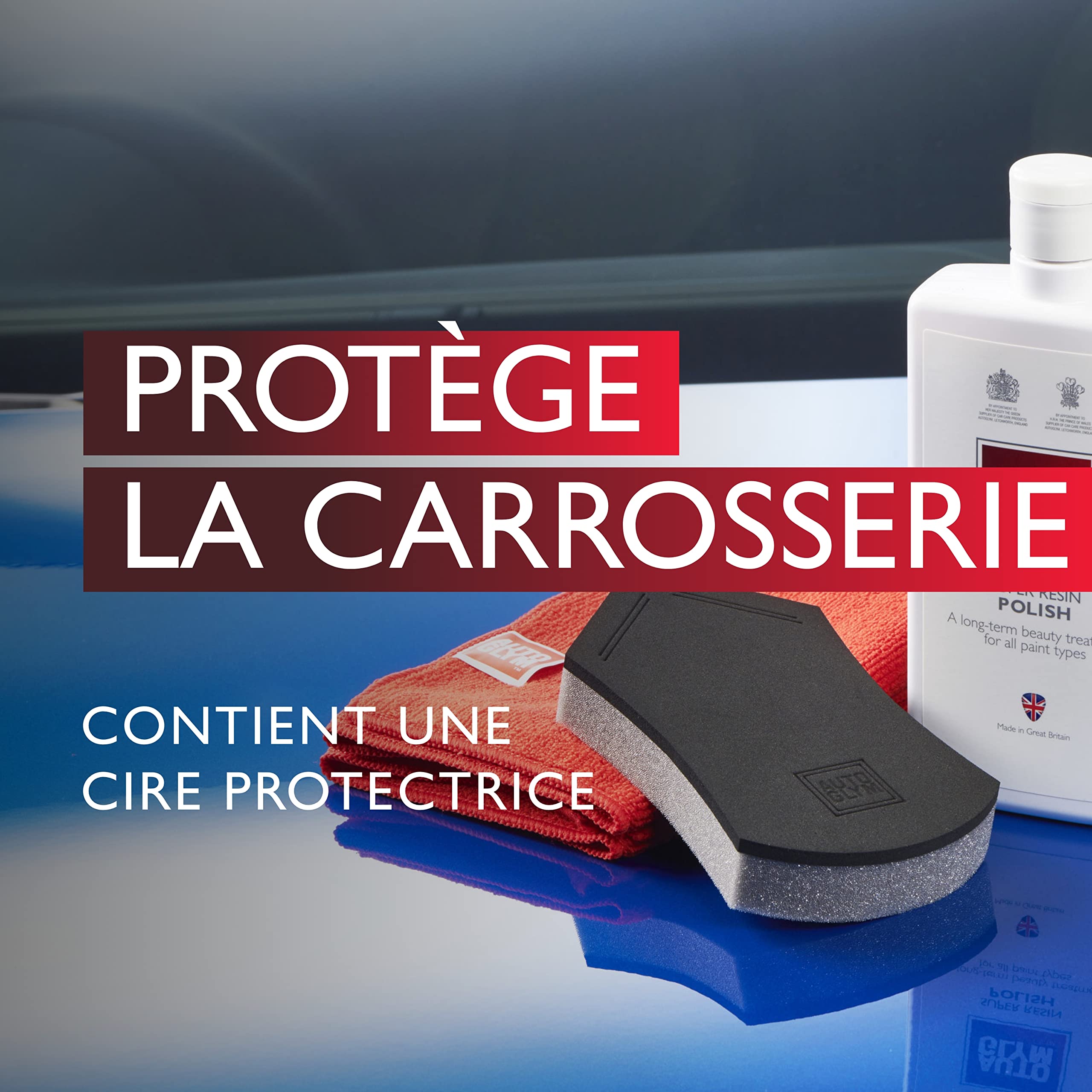 Autoglym Super Resin Polish (Mastic pour Carrosserie) - Polish pour Voiture, Élimine et Efface les Rayures Légères, Protection Semblable à la Cire pour Voitures - 1L