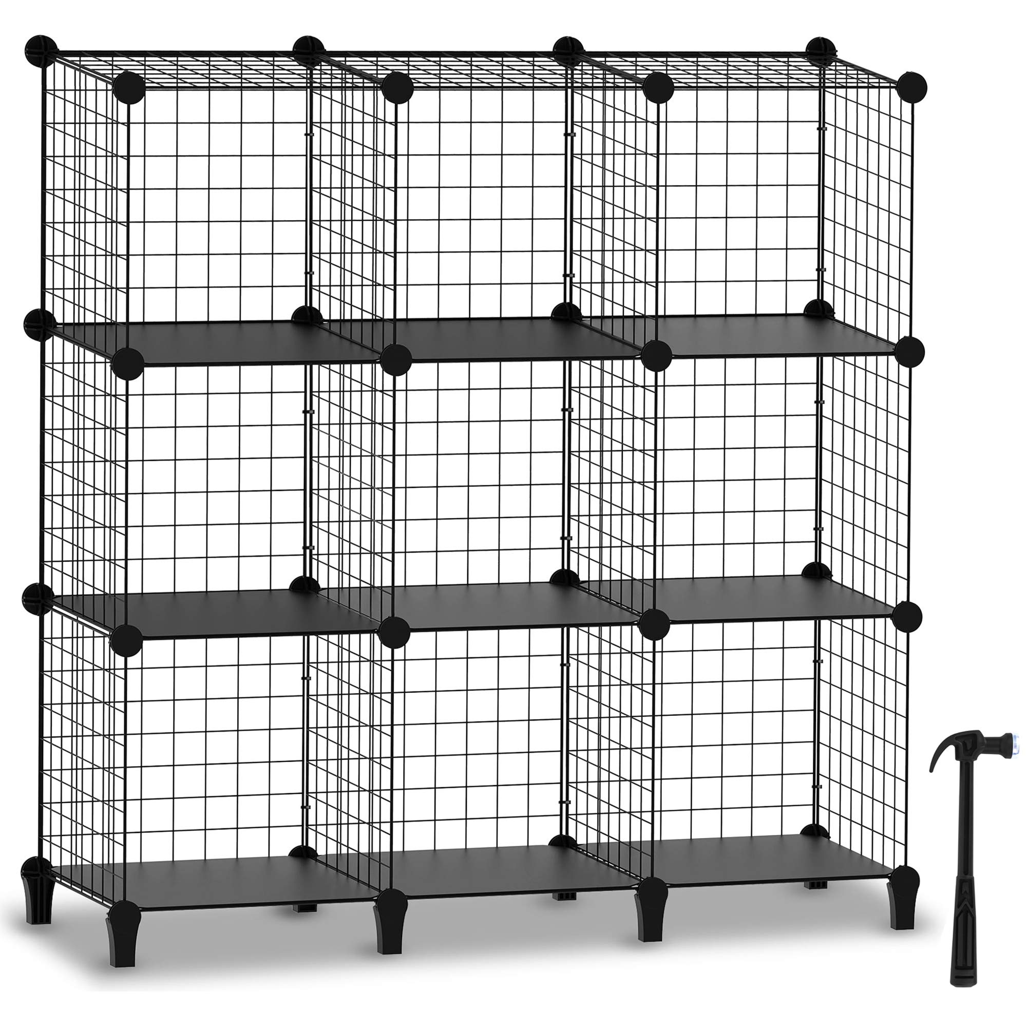 HOMIDEC Cube Storage, Storage Shelves 9 Cube Bookshelf Bookcase Closet