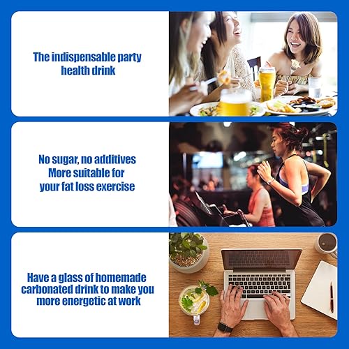 Miniatura 5 de Cilindro del CO2 60L para Sodastream, carbonatador del intercambio compatible con los aparatos SodaMaker, Cilindros del hilo Adaptación FIZZ, UN