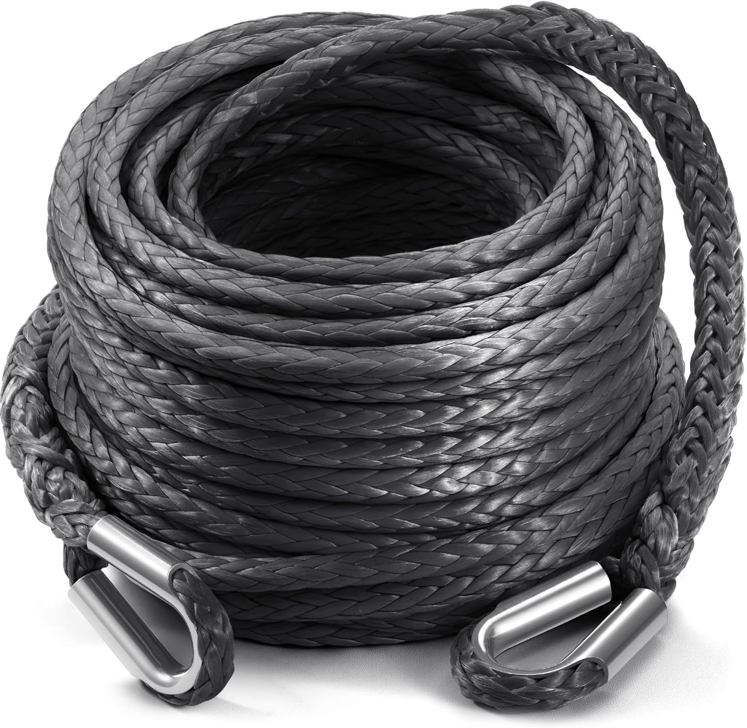 DAYDOOR Winch Rope Extension 3/8'' x 92ft, 26,500 lb synthetic line