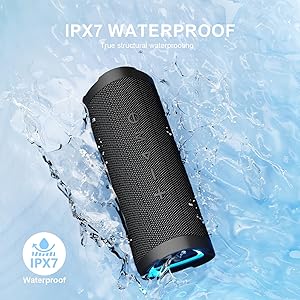 Vanzon Bluetooth Speakers, V40 Wireless Portable Bluetooth Speaker with TWS Dual Pairing, 24W Stereo Sound and 24H Playtime, IPX7 Waterproof Bluetooth Speaker for Home and Outdoor