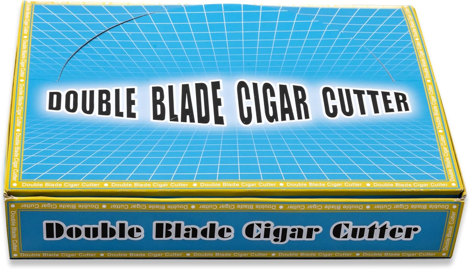 Prestige Import Group Black Plastic Guillotine Cigar Cutter - Cuts up to 54 Gauge - 24 Pack in Display Box