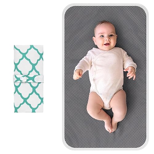 Accmor Cambiador de pañales portátil, impermeable, plegable, cambiador de bebé para viajes, regalos de registro de baby shower