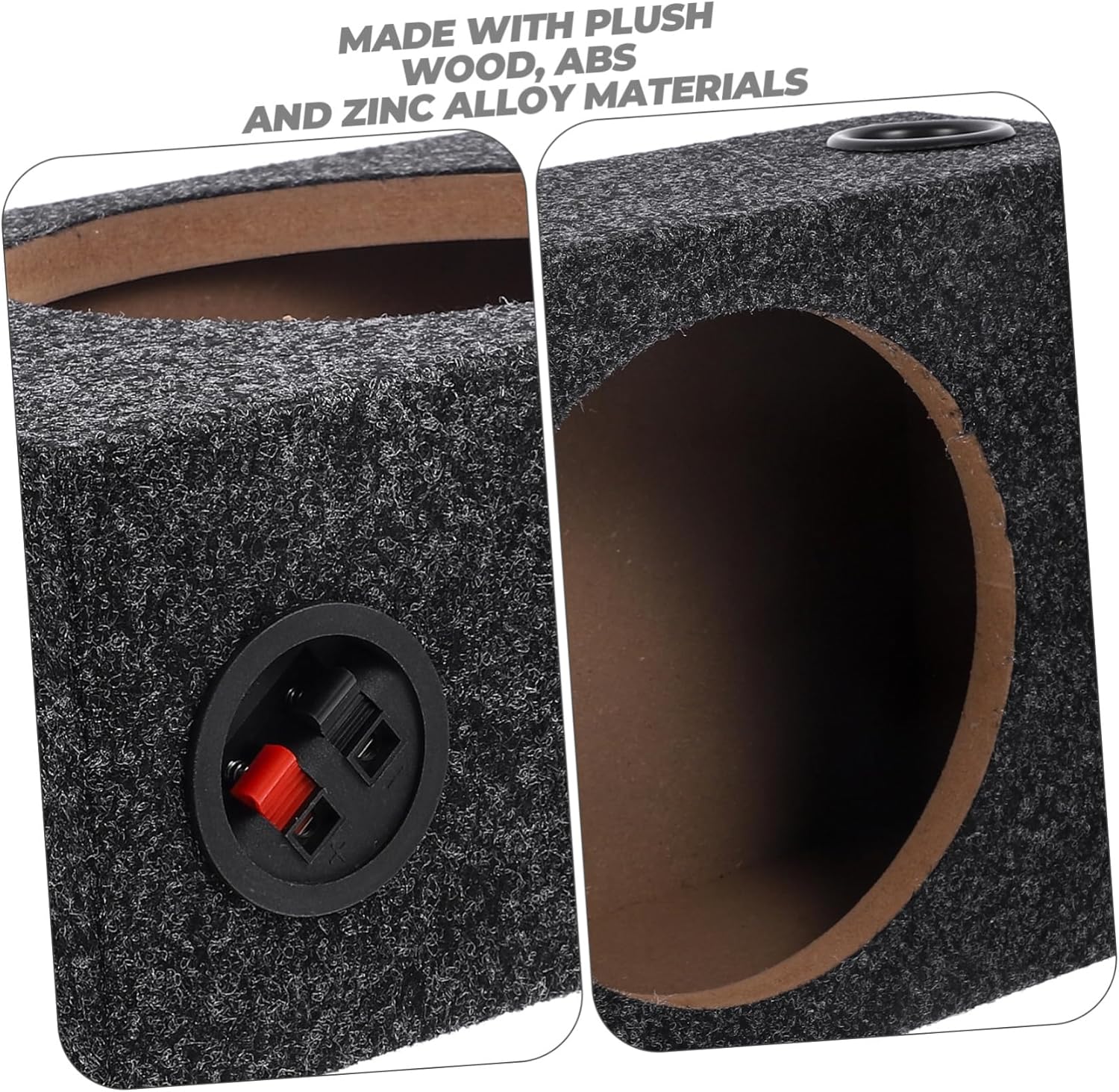 Garneck Car Subwoofer Enclosure Lightweight Design Easy Installation Construction for Powerful Bass Car Models