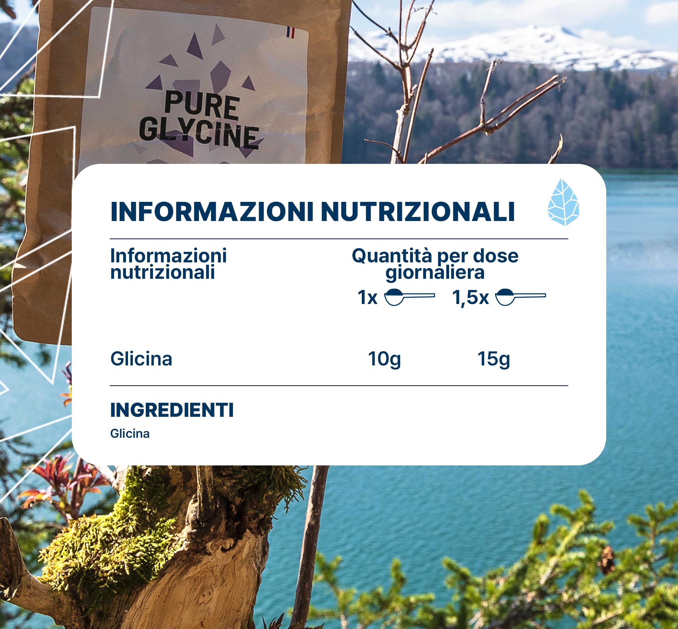 Glicina Pura | 100% Vegano | Aminoacido Essenziale | Ideale Per La Ricostruzione Del Collagene, Le Articolazioni E La Tendinite | Senza OGM, Senza Additivi | 31 Dosi | Bustina Da 310 G | Nutripure