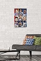 Vista 60 de Trends International Ted Lasso - Character Grid Wall Poster, 22.4L x 14.7W, Black Framed Version
