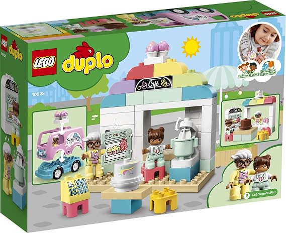 LEGO DUPLO Town Bakery 10928 Educational Play Cafe Toy for Toddlers, Great Gift for Kids Ages 2 and Over (46 Pieces)