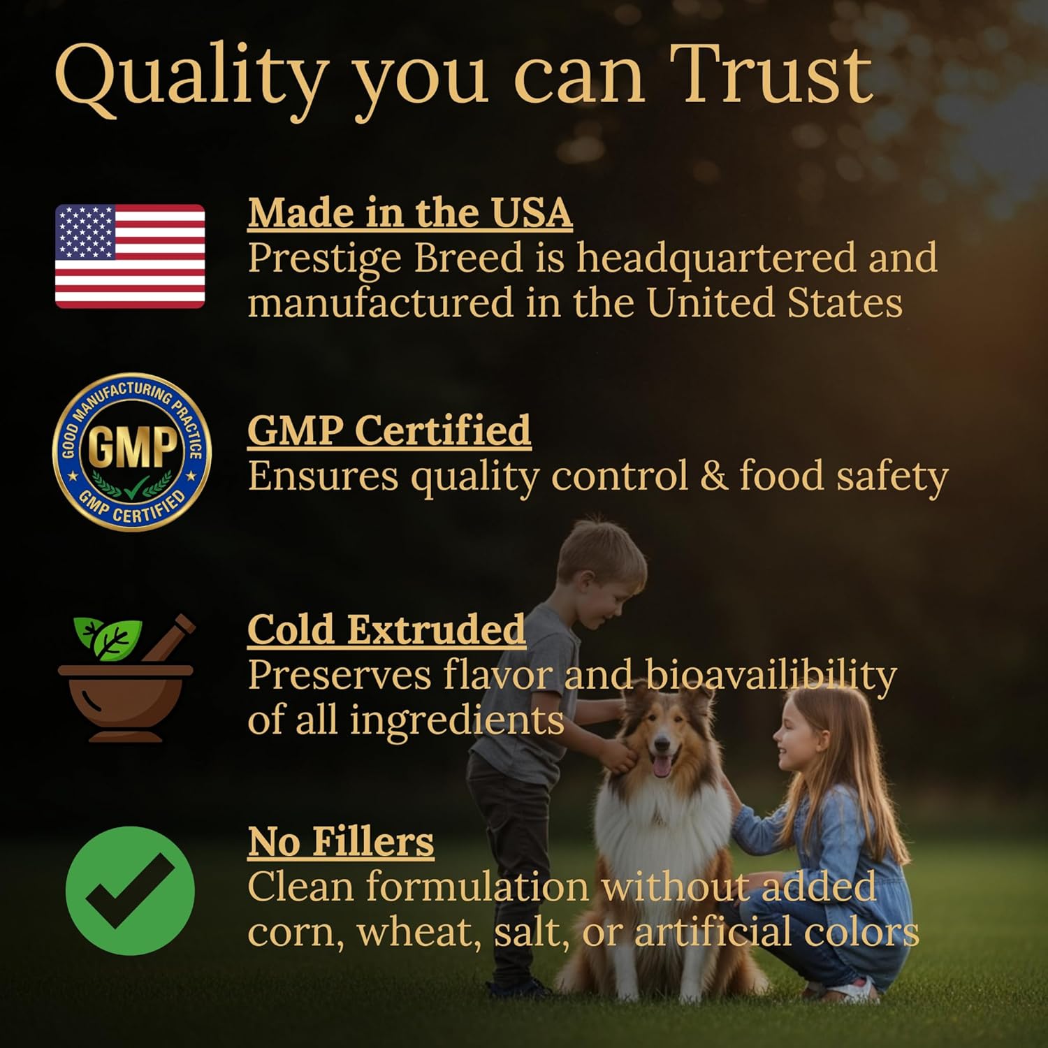 Collie Multivitamins, 90 Count, Made in the USA with Real Bacon.