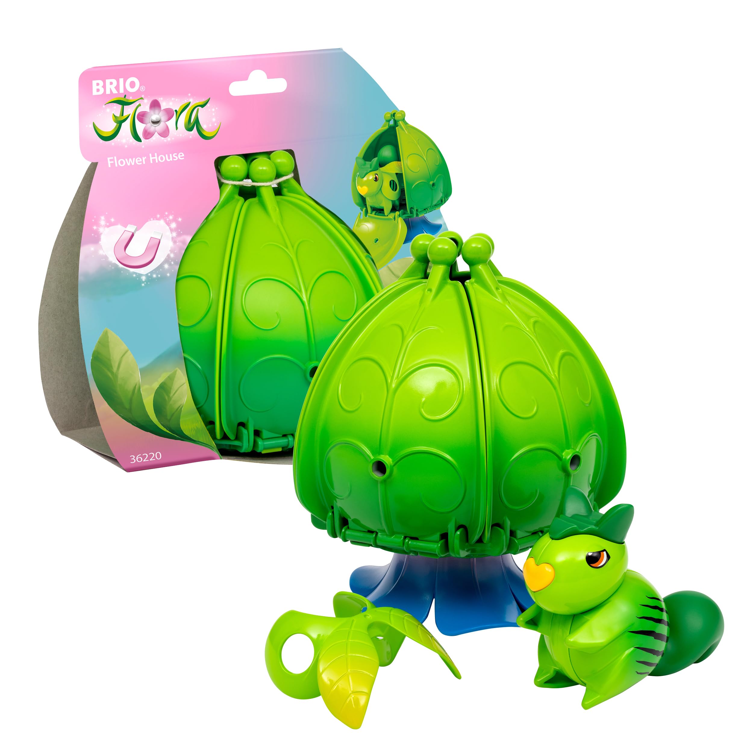 BRIO Flora - 36220 Ivys Blumenhaus | Spielset für fantasievollen Spielspaß für Mädchen und Jungen ab 3 Jahren - wunderschönes Geschenk - kompatibel mit Eisenbahn