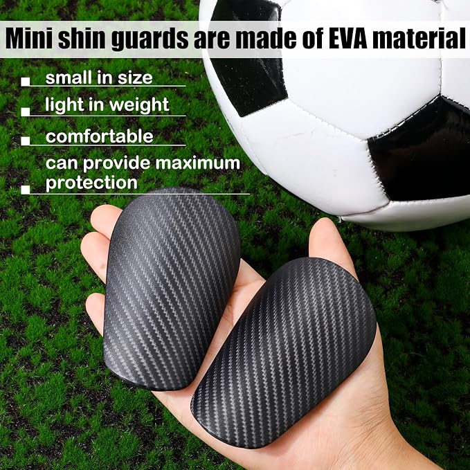 2 pcs canilleras mini para fútbol, gris oscuro miniatura 4