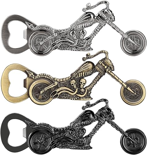 Miniatura 9 de LKKCHER Regalos de cerveza de motocicleta para hombres, abridor de botellas de motocicleta, regalos de calavera, regalos de moto para hombres, papá,