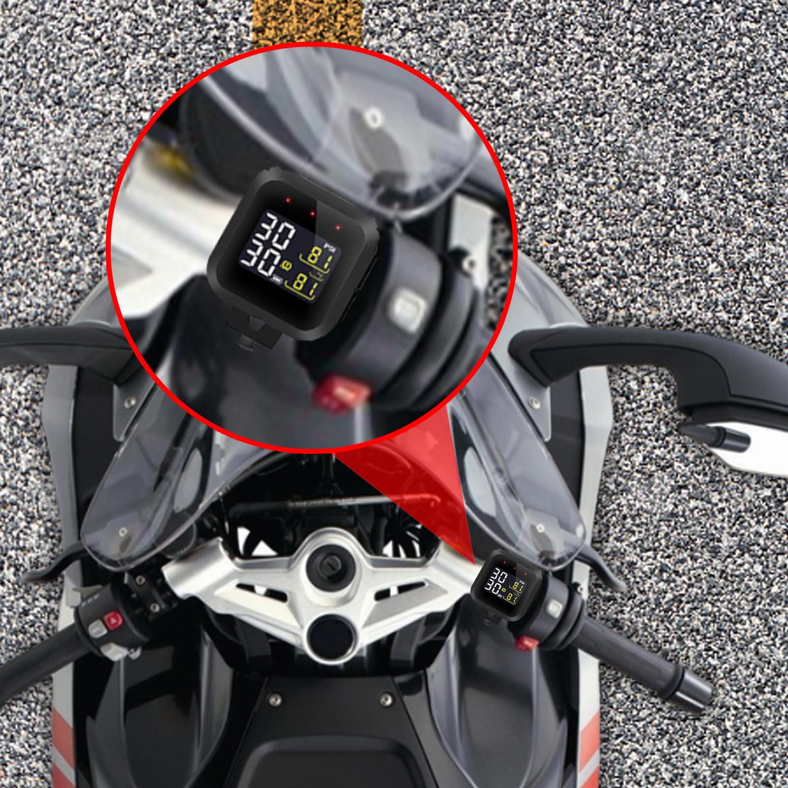 Manometro Digitale Strumento Portatile In Reale | Misuratore Di Pressione Pneumatici Per Riparazione Auto Viaggio Automobili Bicicletta Veicoli Manutenzione Camion Uomini