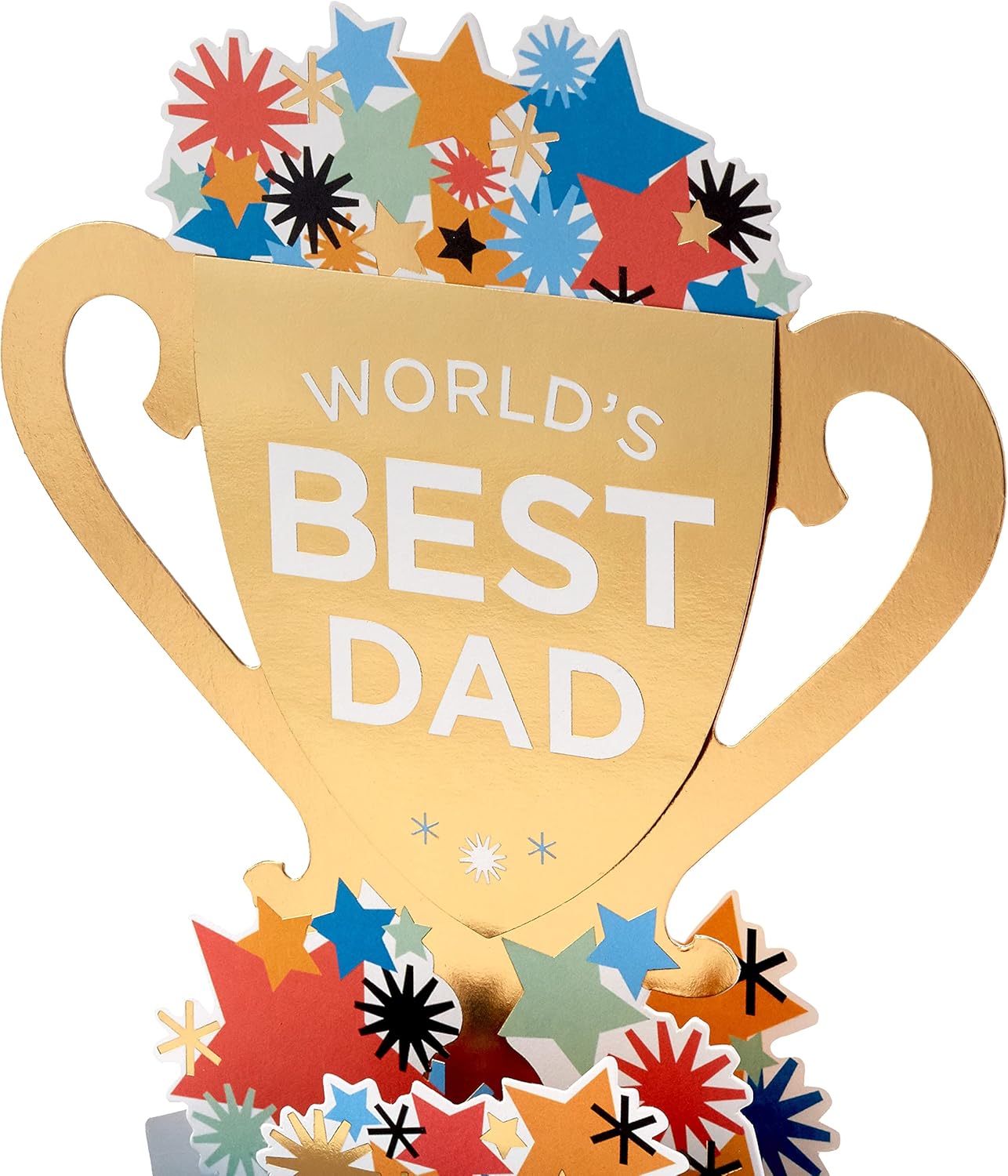 Hallmark Paper Wonder Pop Up Father's Day Card (World's Best Dad Trophy) or Birthday Card for Dad - Image 4