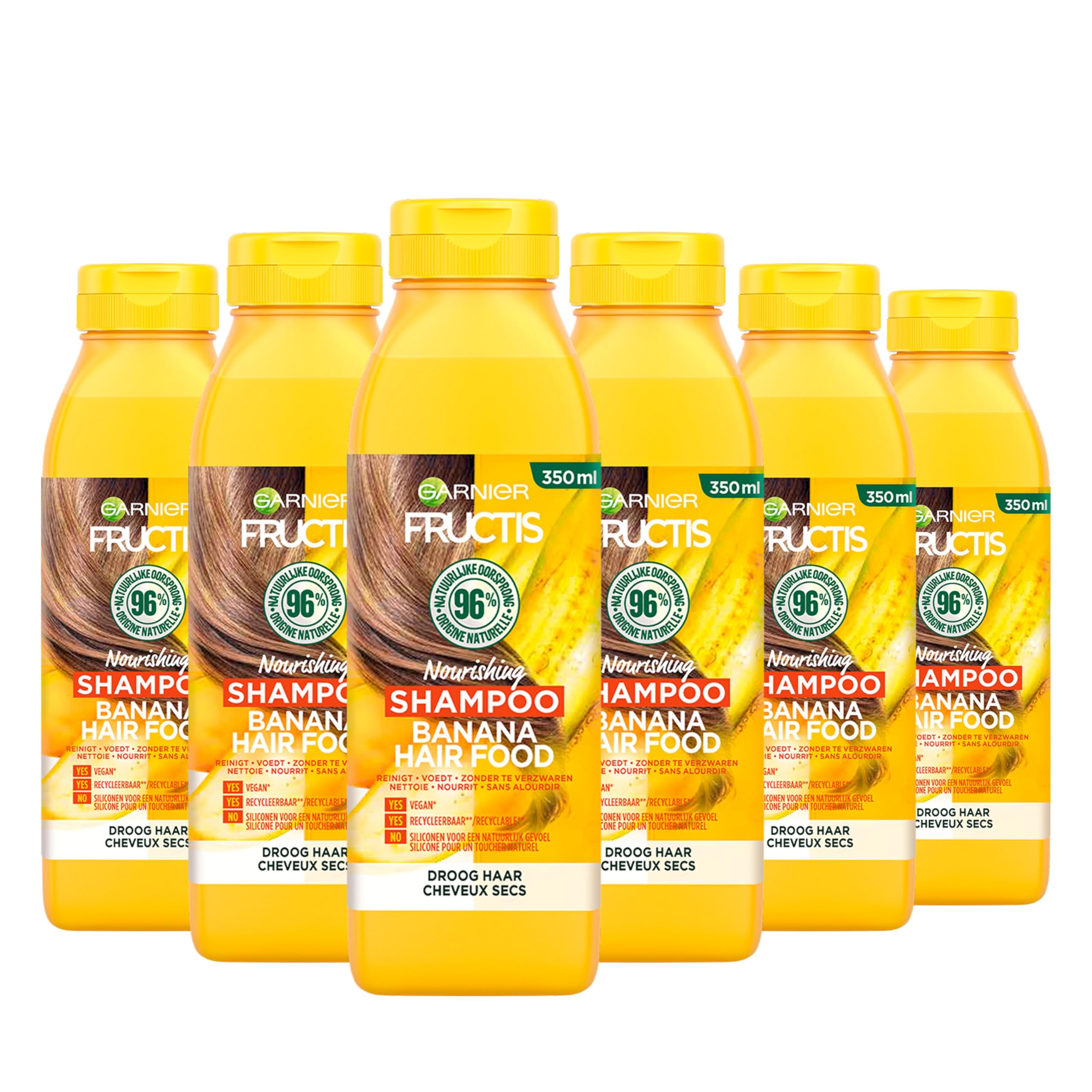 Garnier Fructis Hair Food Banana 350ml Kobiety Użytkownicy nieprofesjonalni Szampon 6 x 350 ml