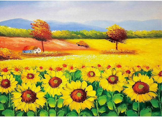 Meryi Sunflower Jigsaw Puzzles for Adults 1000 Piece, Adult Children Intellective Educational Toy DIY Collectibles Modern Home Decoration