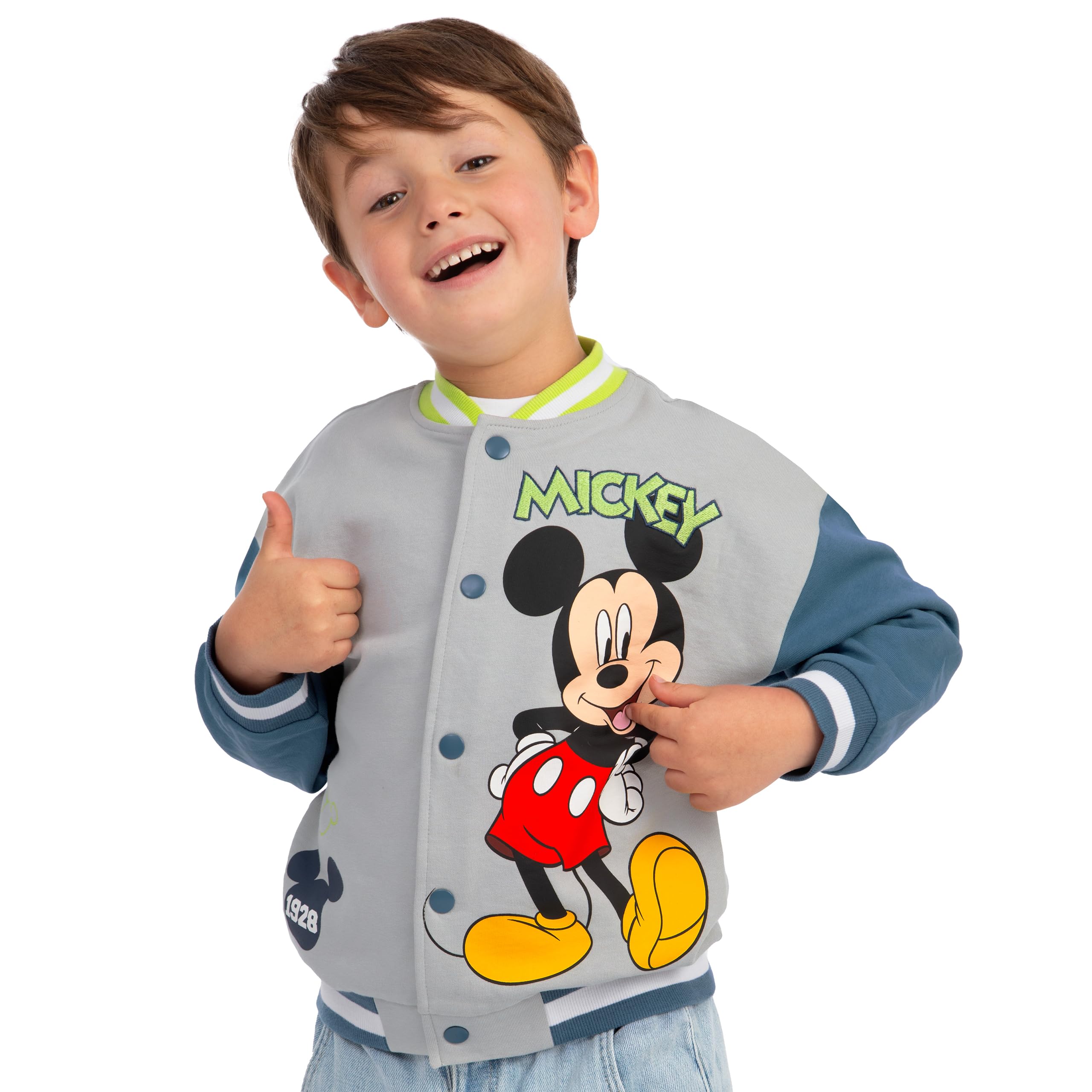 Disney Veste Bomber Garçon Mickey Mouse, Veste Mickey Garçon, Vestes Baseball Coton Été