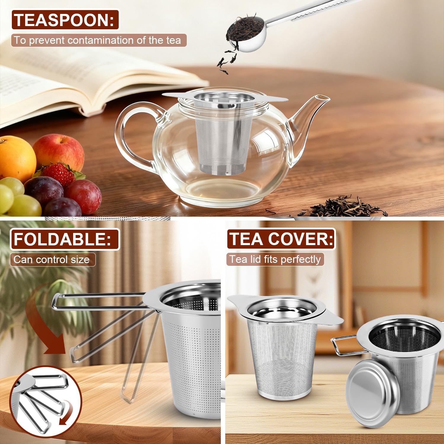 INFUSORE PER TÈ IN ACCIAIO INOX A SCOMPARSA SELEF 7912017 15155411