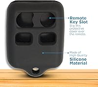 Vista 4 de Keyless2Go Reemplazo para Carcasa Protectora de Silicona para Mando a Distancia de 4 Botones FCC CWTWB1U345 CWTWB1U331 - Negro
