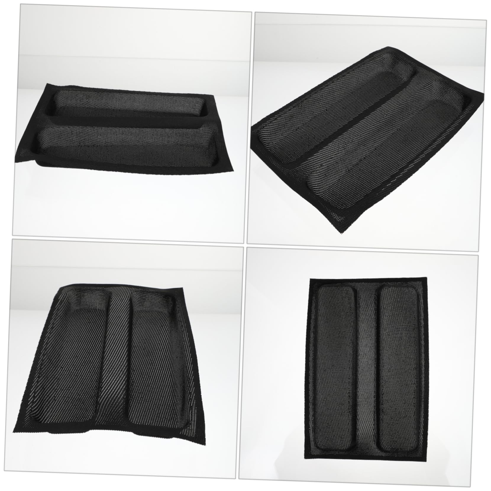 MAGICLULU Lot De 2 Moules À Antiadhésifs En Silicone À 2 Vagues Forme De Français Démoulage Facile Pour La Maison Et Le Restaurant