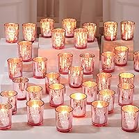 Vista 8 de Raiten 50 portavelas votivas de vidrio a granel, portavelas votivas para decoración de bodas, fiestas, centros de mesa para mesa, hogar, despedida