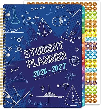 Student Planner 2026-2027 - Academic Year Weekly & Monthly School Planner, Aug 2026 - June 2027, 11 9, Academic Planner with Stickers, Monthly Tabs, Perfect Organizer