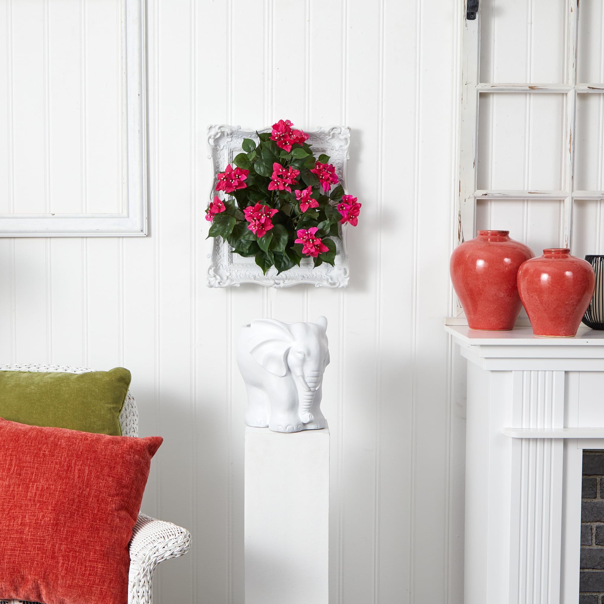 Amazon｜Nearly Natural 20インチ ブーゲンビリア (3個セット) 人工