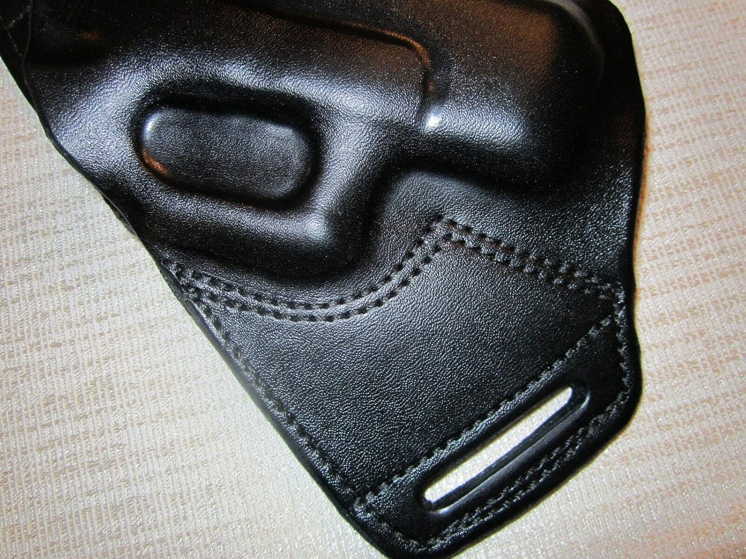 FITS Glock 26 & 27 & 33 Leather SOB, OWB Belt Holster, RH, Ultra Slim Design