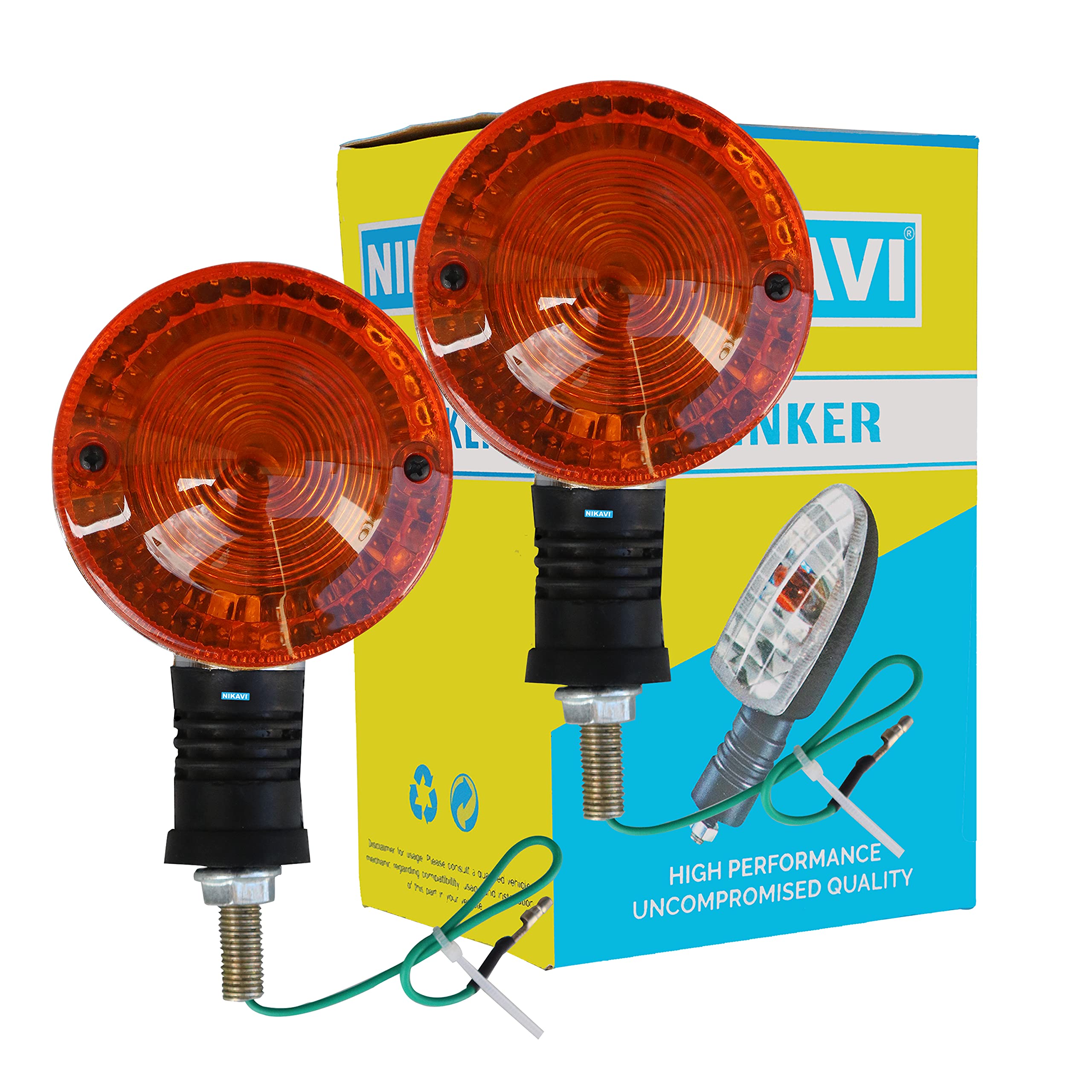 NIKAVI INDA36 Blinker Indicator Assly. Compatible for Yamaha RX-100 (Front) (Set of 2)-image-21