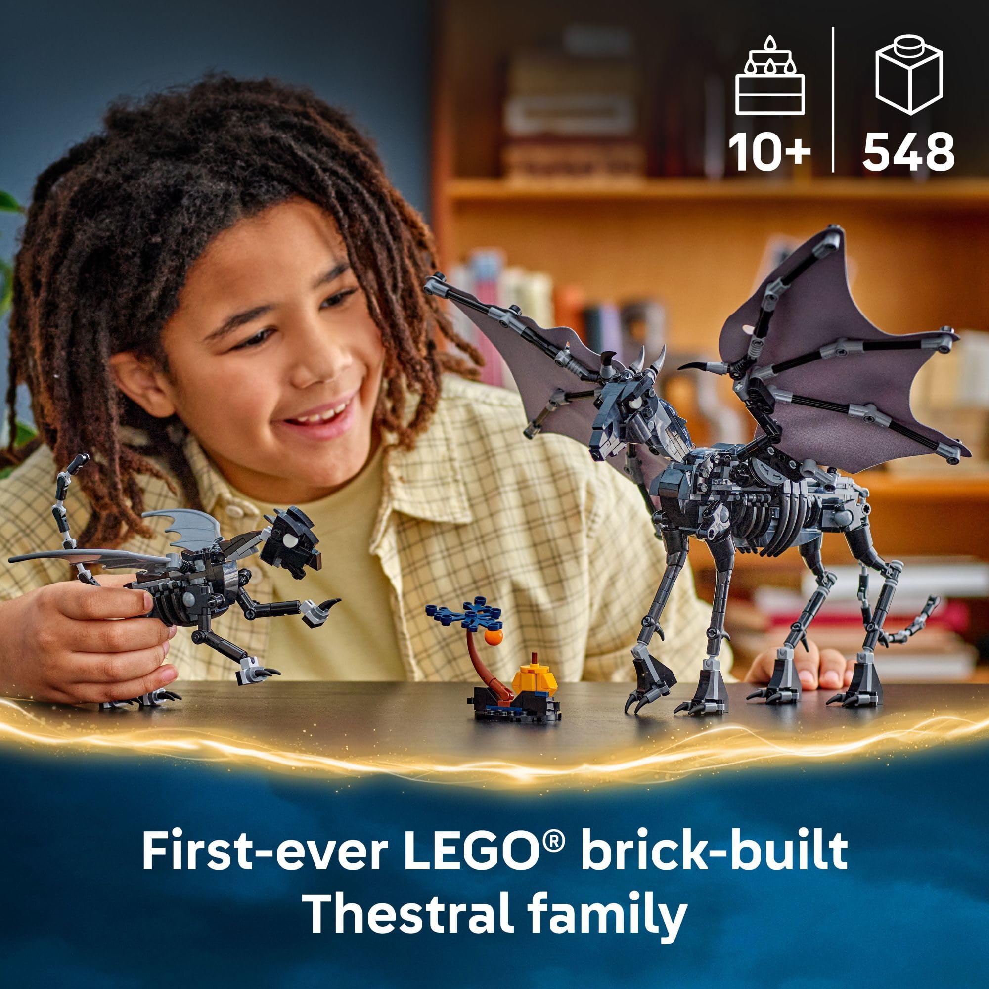 LEGO Harry Potter Thestral Family Building Toy - Pretend Play for Kids, Boys and Girls, Ages 10+ - Collectible Harry Potter Poseable Action Figures - Gift Idea for Birthdays - 76458