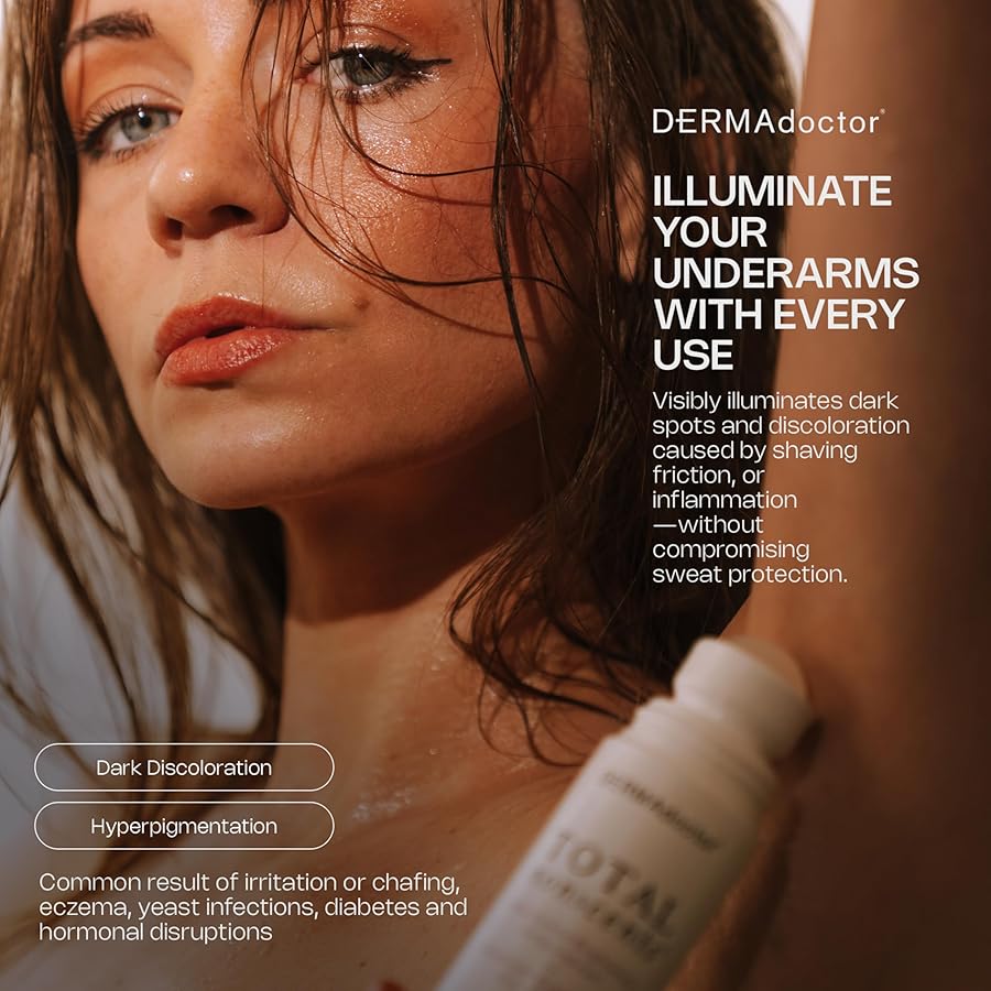 DERMAdoctor Antiperspirant for Women Sensitive Skin, Total NonScents Ultra-Gentle Illuminator, Unscented Clinical Strength Antiperspirant Deodorant for Men & Women; Hypoallergenic Roll On - 3.04 oz - image 4