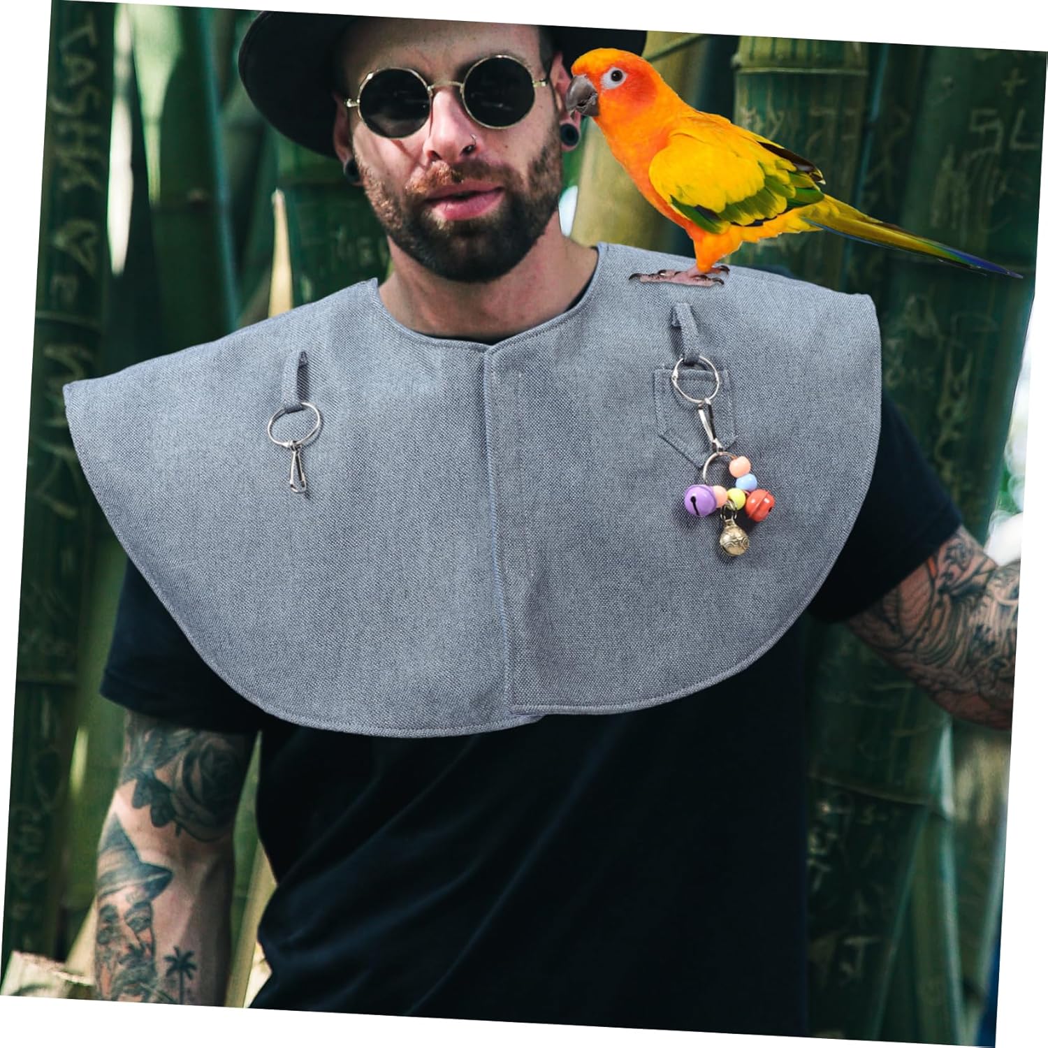 DOITOOL Scratch Bird Shawl Shoulder Cape for Parrot Training Pet Clothing Shoulder Protection Shawl
