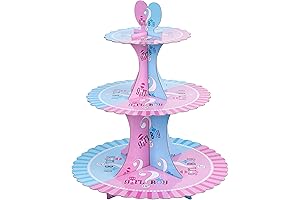 Gender Reveal Cupcake Stand 3-Tier