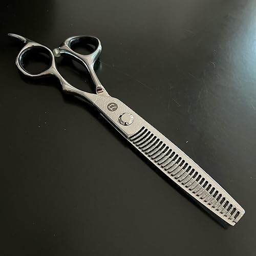 Miniatura 10 de Tijeras de corte de pelo hechas de acero japonés de Damasco, afiladas, duraderas, de larga duración, diseñadas para peluqueros y peluqueros