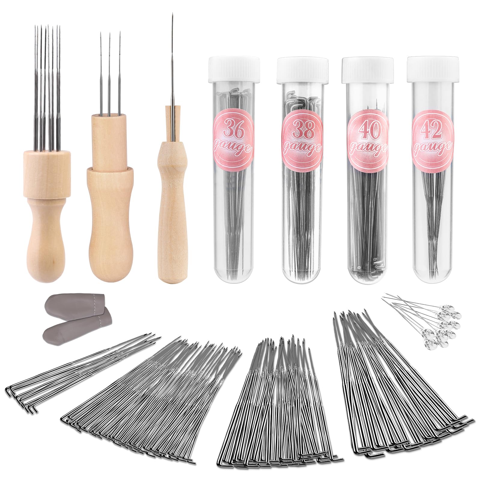 Riddur Lot De 90 Aiguilles à Feutrer Poinçonnage, 8 X 25,4 Cm