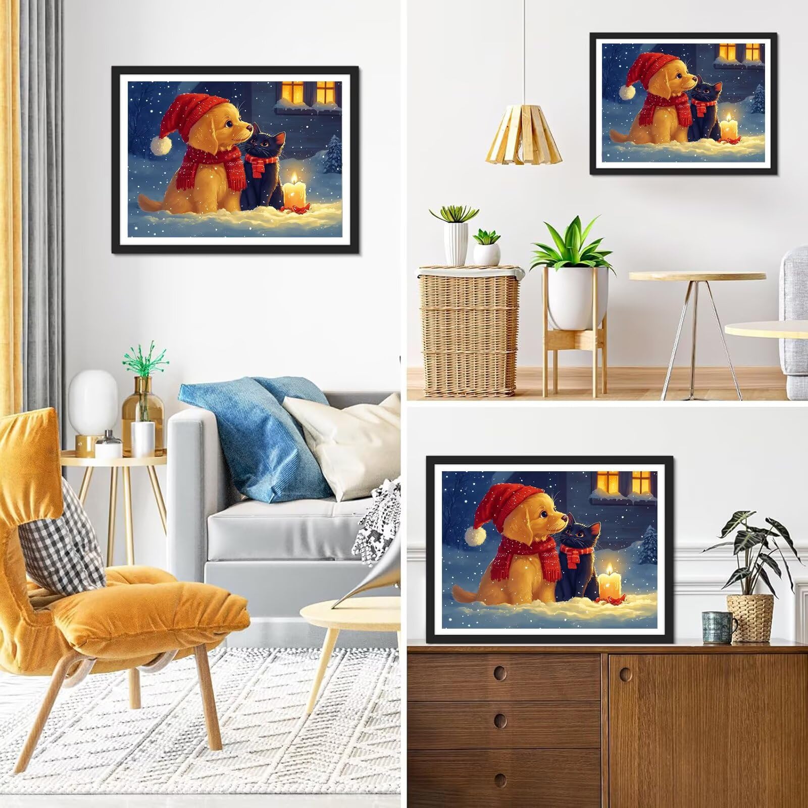 Diamond Painting Hund, 5D Diamond Painting Erwachsene 70x90cm qw1-581