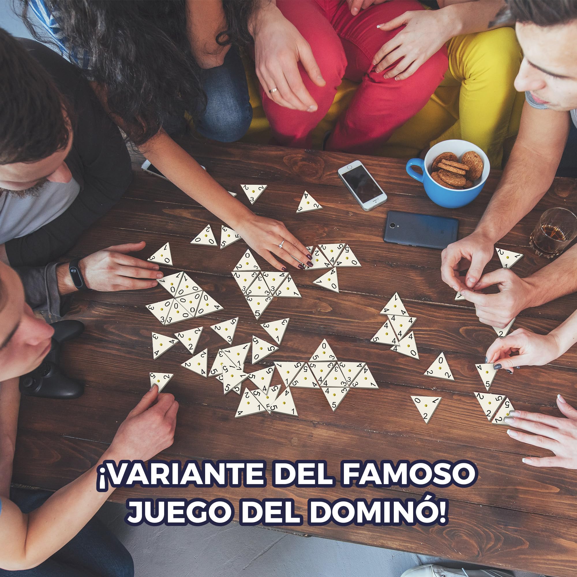 Bizak, Triominos Caja Metalica, Edición de Viajes, Juego de Mesa de Dómino para Niños +6 Años, Juguete Estratégico de 2 a 4 Jugadores, Compacto y Portátil, Estimula el Razonamiento Lógico (64550632)